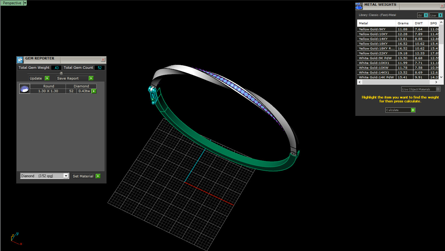 Twisted bracelet model 1317 3D print model_4