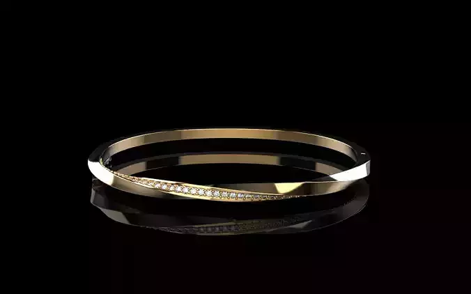 Twisted bracelet model 1317