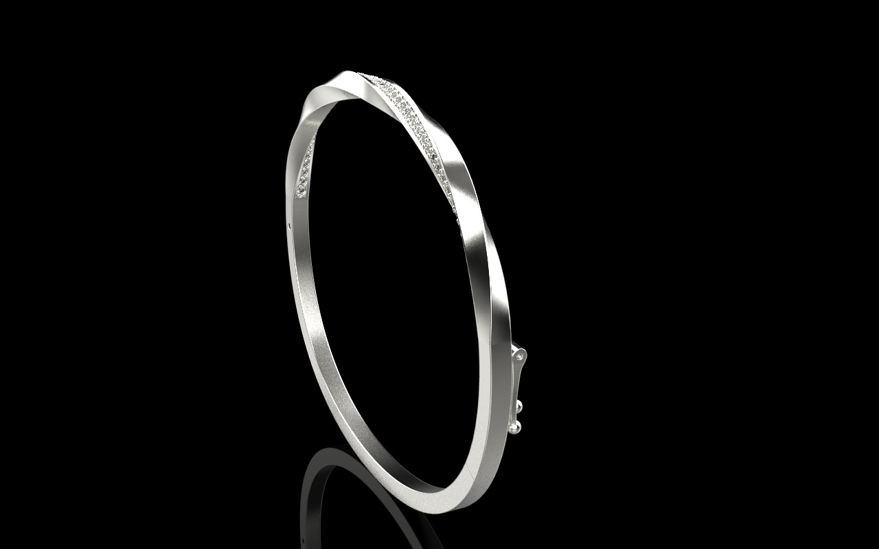 Twisted bracelet model 1317 3D print model_32