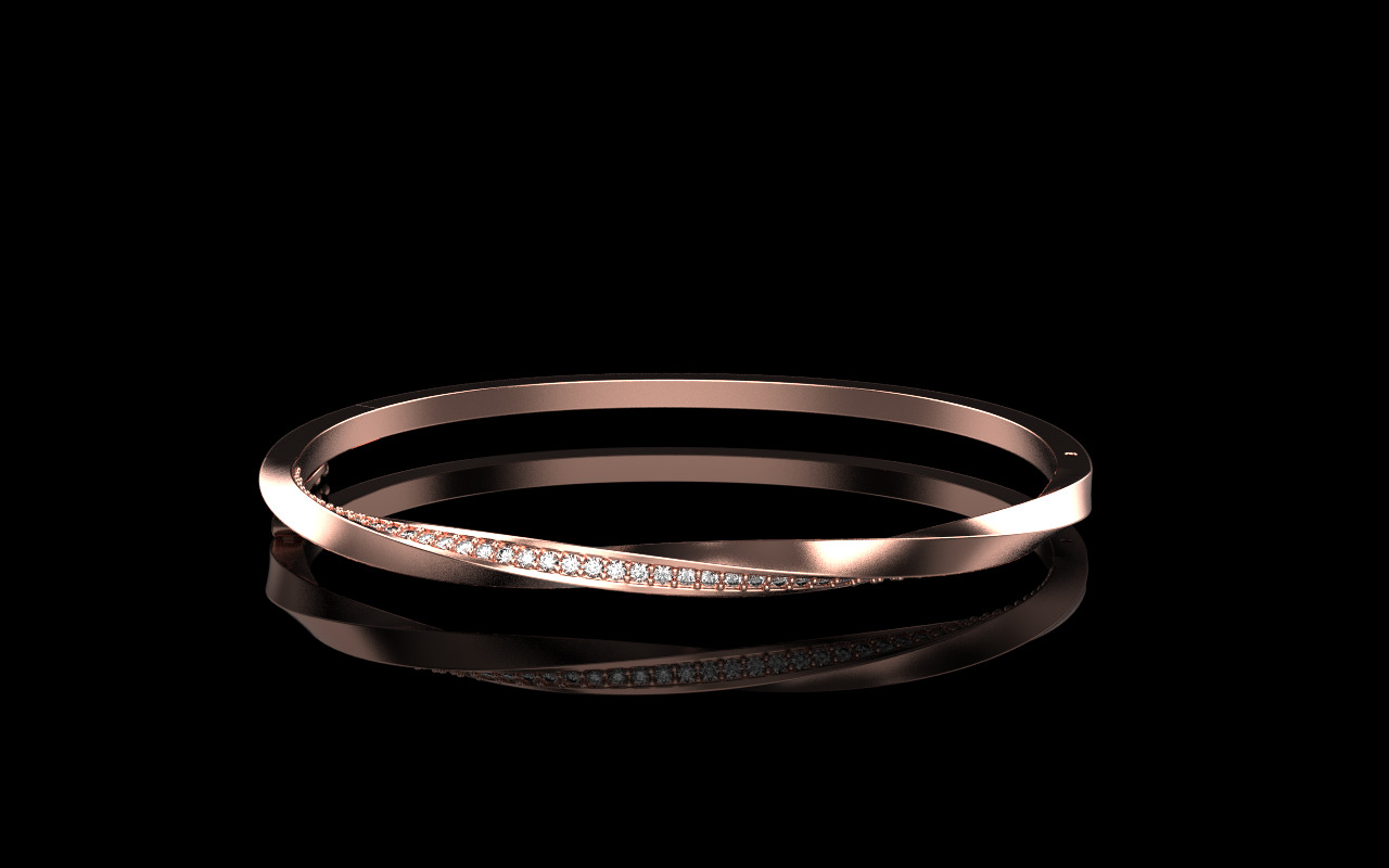 Twisted bracelet model 1317 3D print model_15