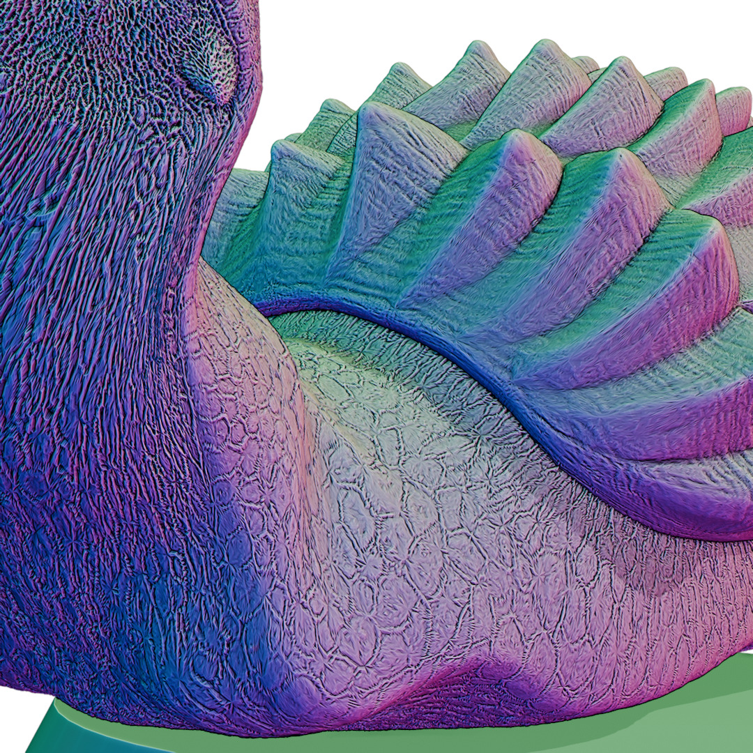 3D Printable Achatina Giant Snail Miniature 3D print model_3