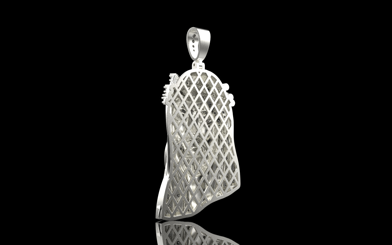 Jesus pendant model 1142 3D print model_31