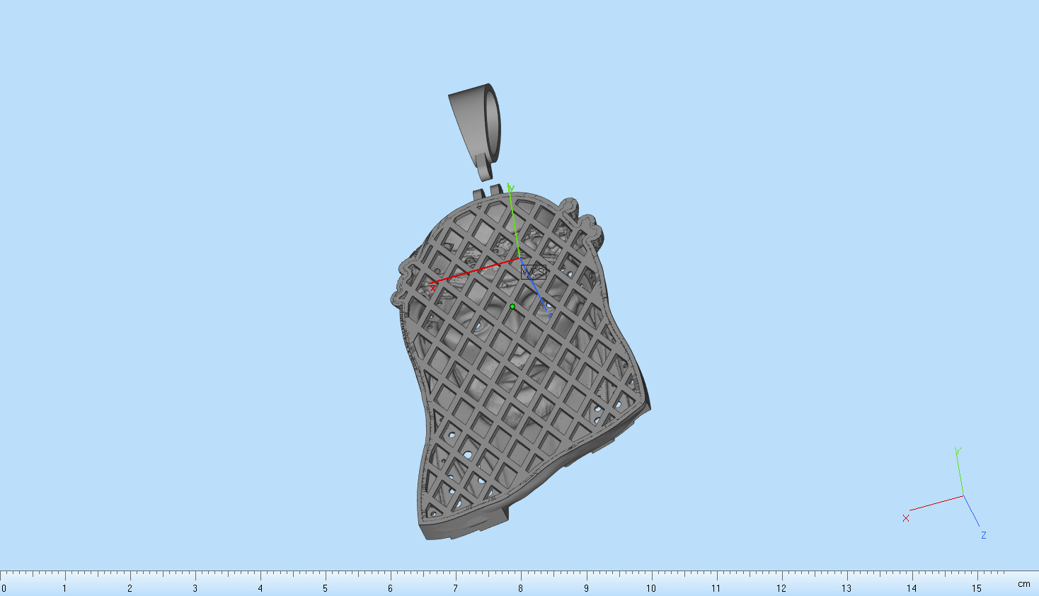 Jesus pendant model 1142 3D print model_7