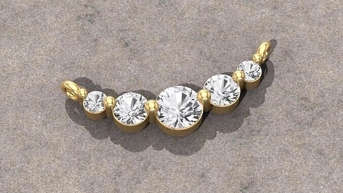 Diamond Necklace 3D print model