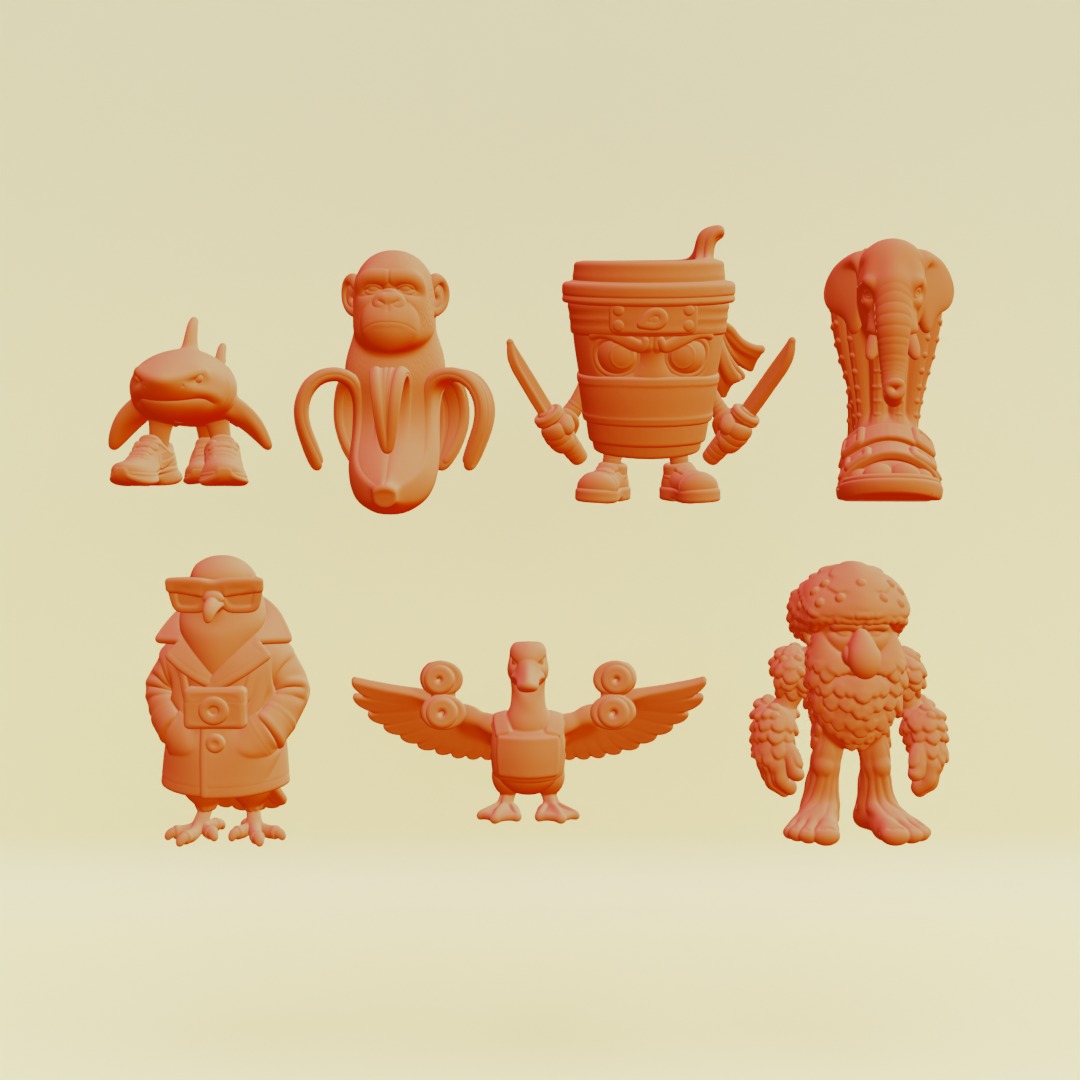 Italian brainrot Characters Printable 3D Model Collection_1