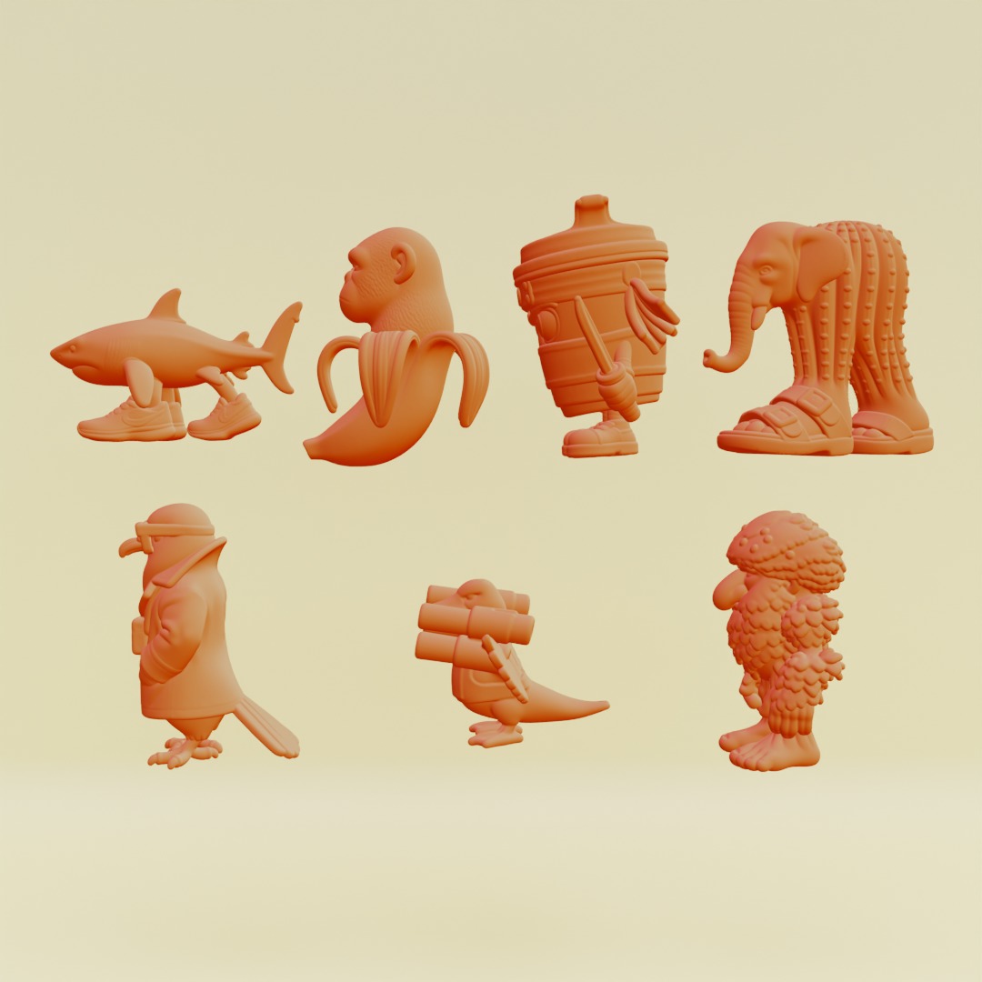 Italian brainrot Characters Printable 3D Model Collection_2
