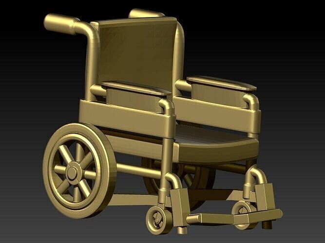 Wheel Chair Pendant Charm Bracelet Jewelry 3D print model