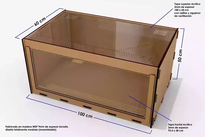 Habitat para Erizo  Hamster  Cobayos  Chinchilla  Jerbo 3D print model