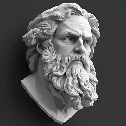 Apostle Thaddeus  Bas Relief 3D Model