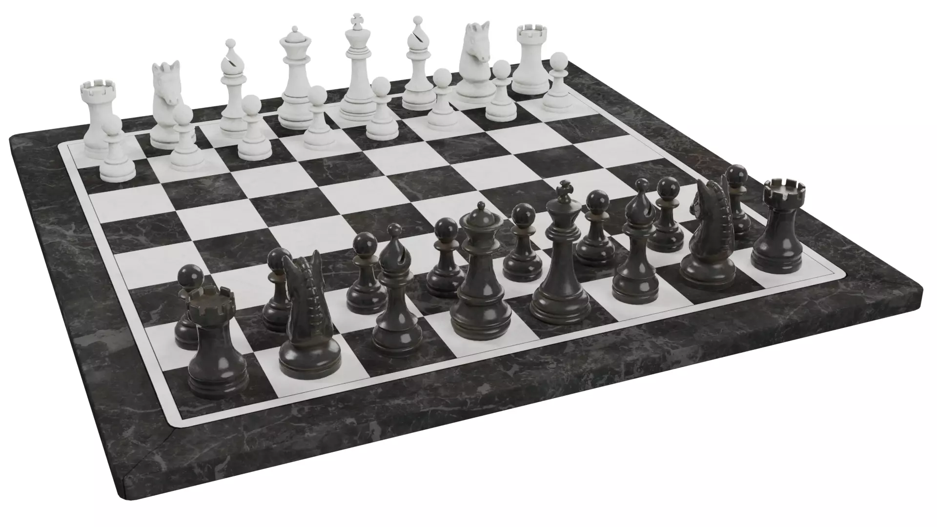 Chess Set 3D model_0