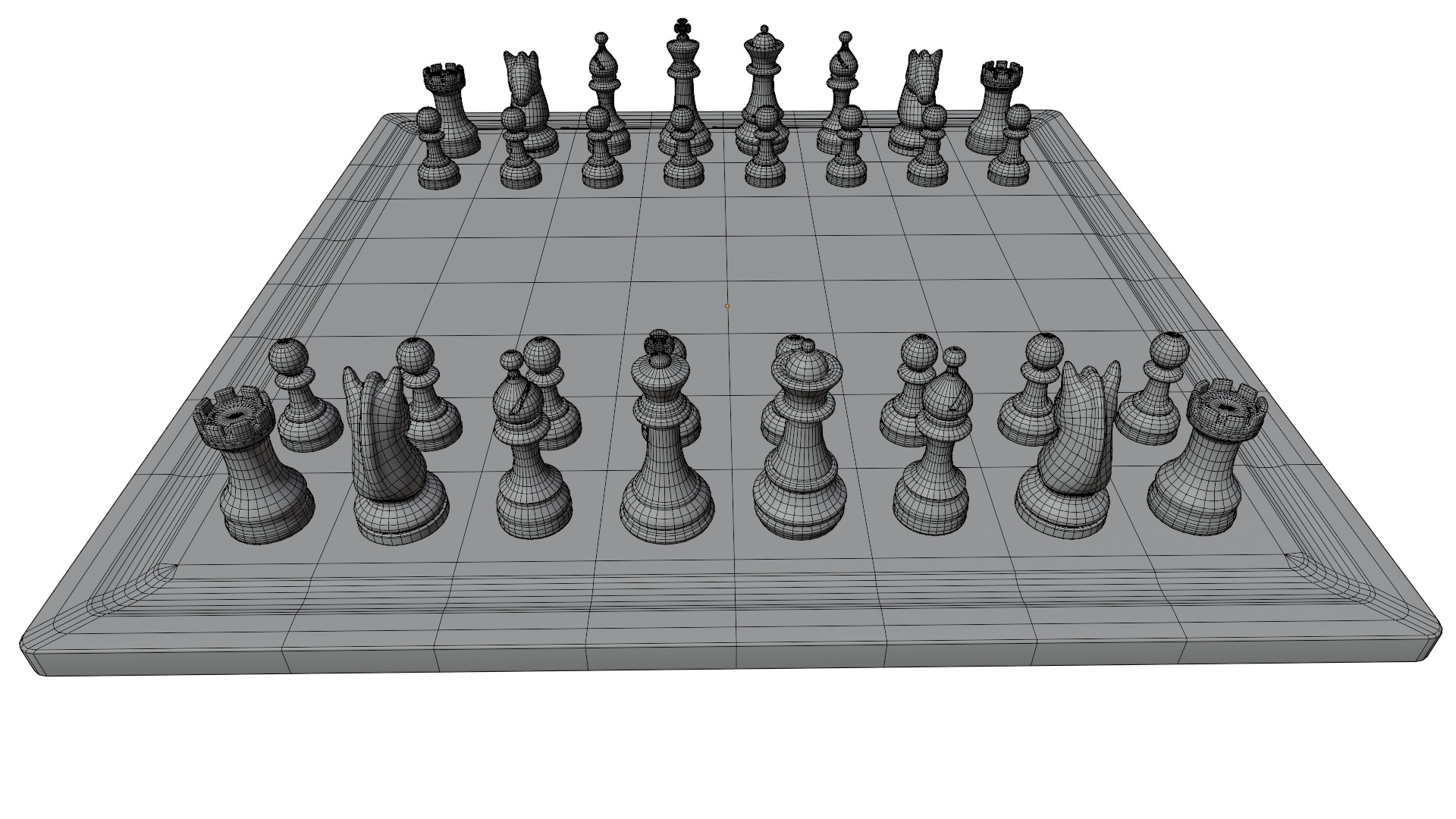 Chess Set 3D model_14