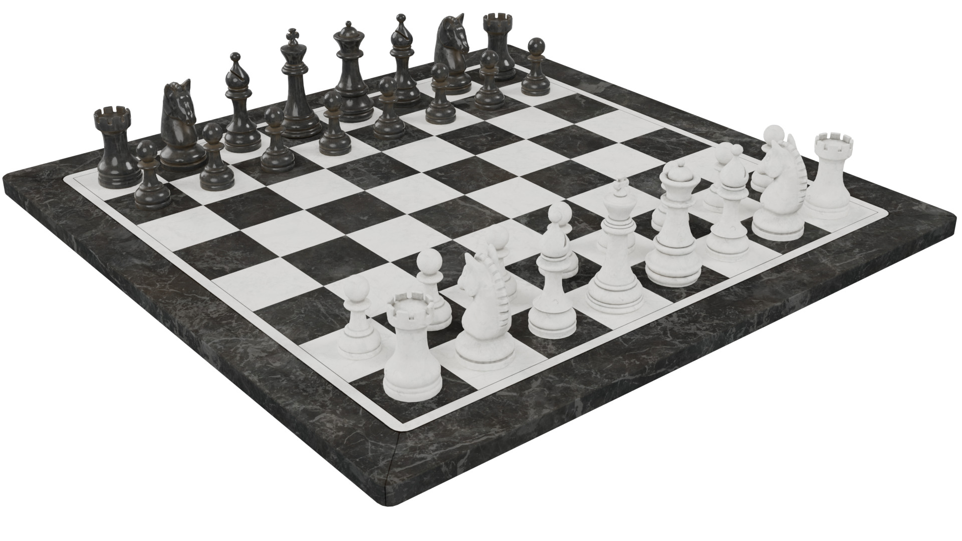 Chess Set 3D model_4