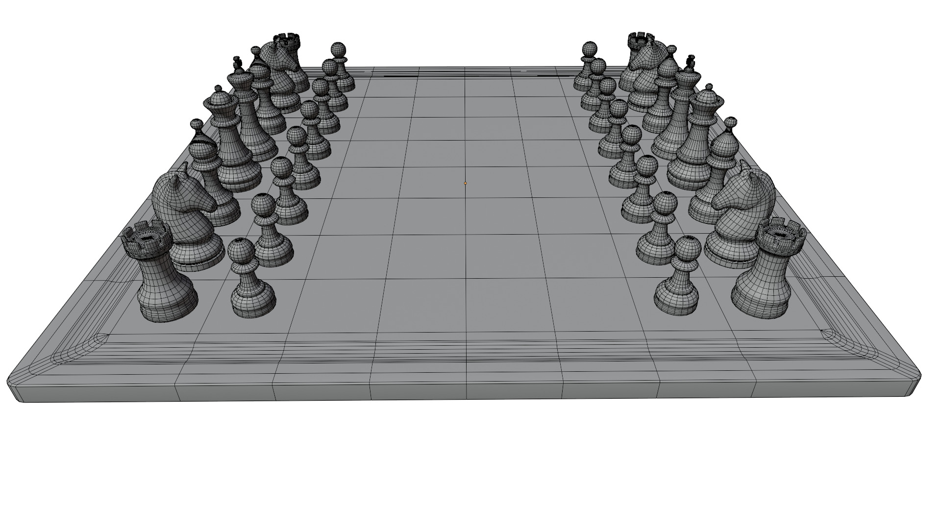 Chess Set 3D model_16