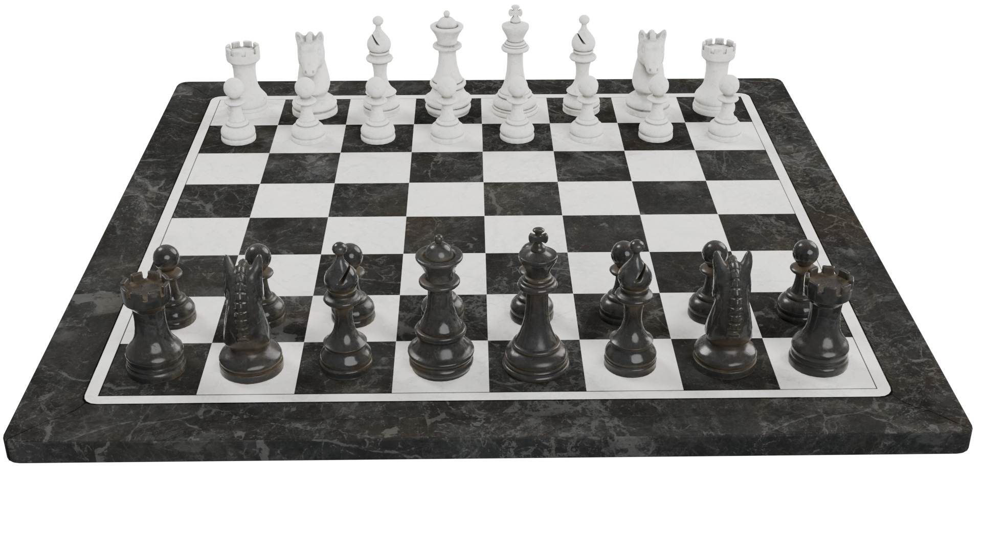 Chess Set 3D model_1