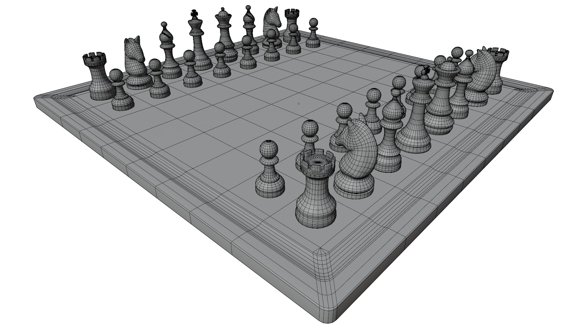 Chess Set 3D model_13