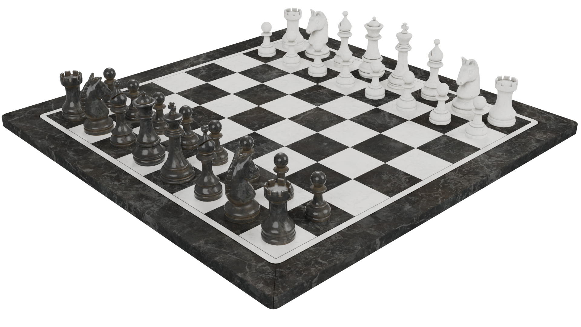 Chess Set 3D model_2