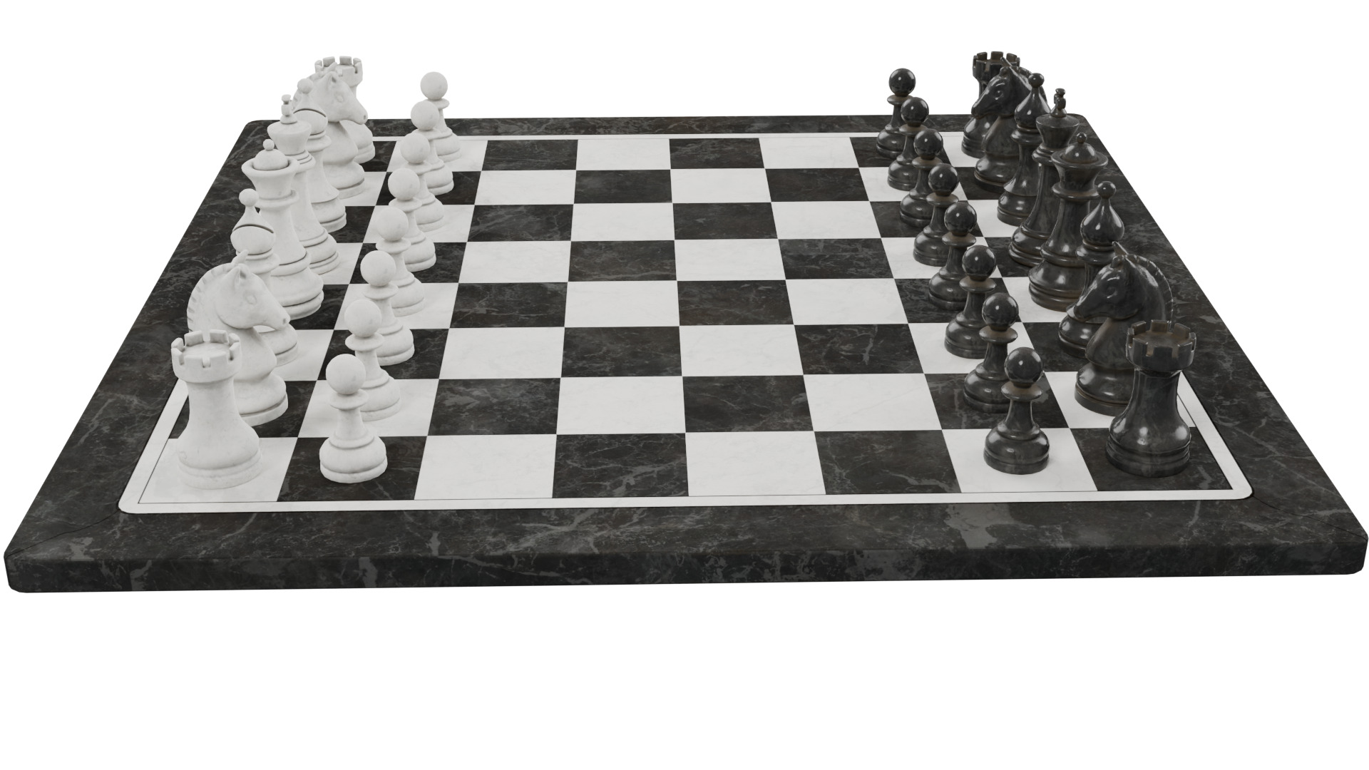 Chess Set 3D model_7