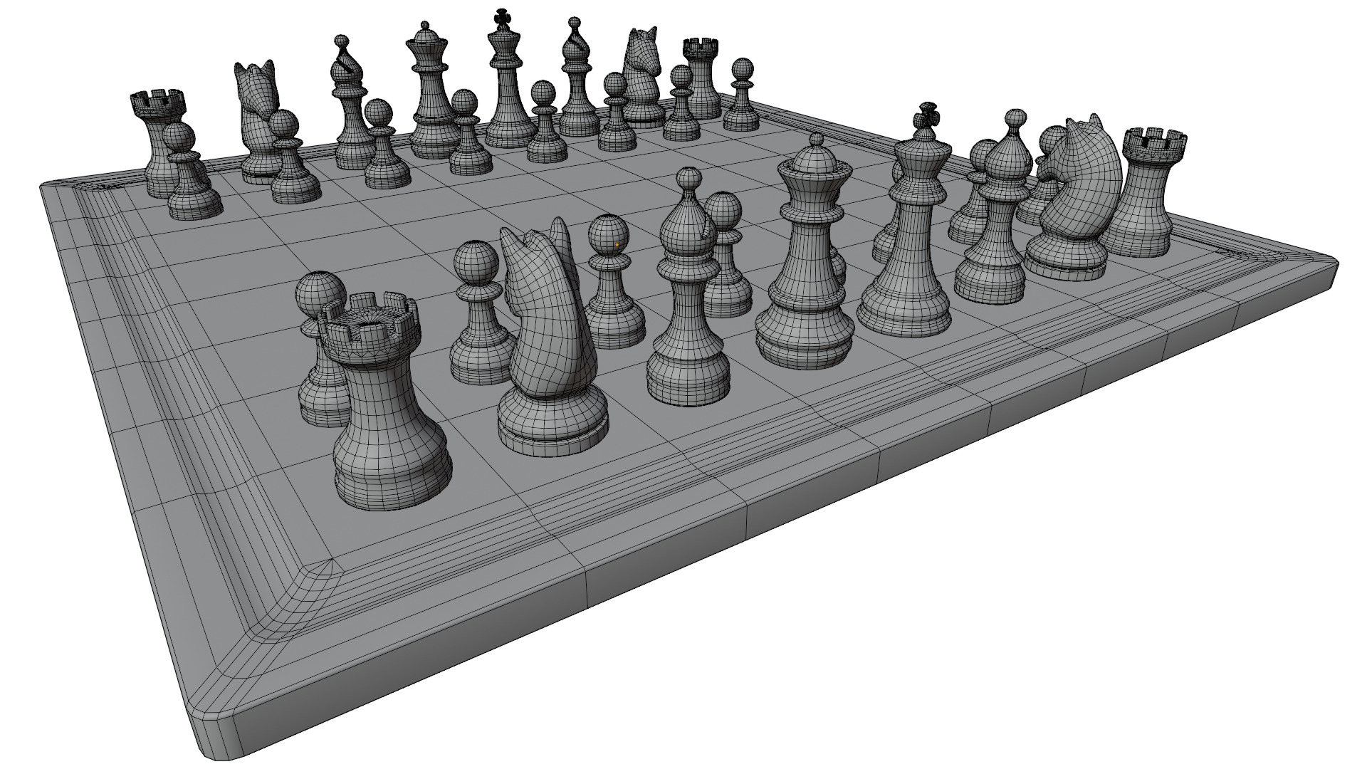 Chess Set 3D model_9