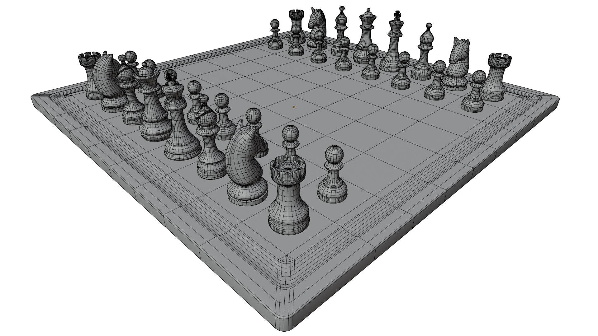 Chess Set 3D model_11