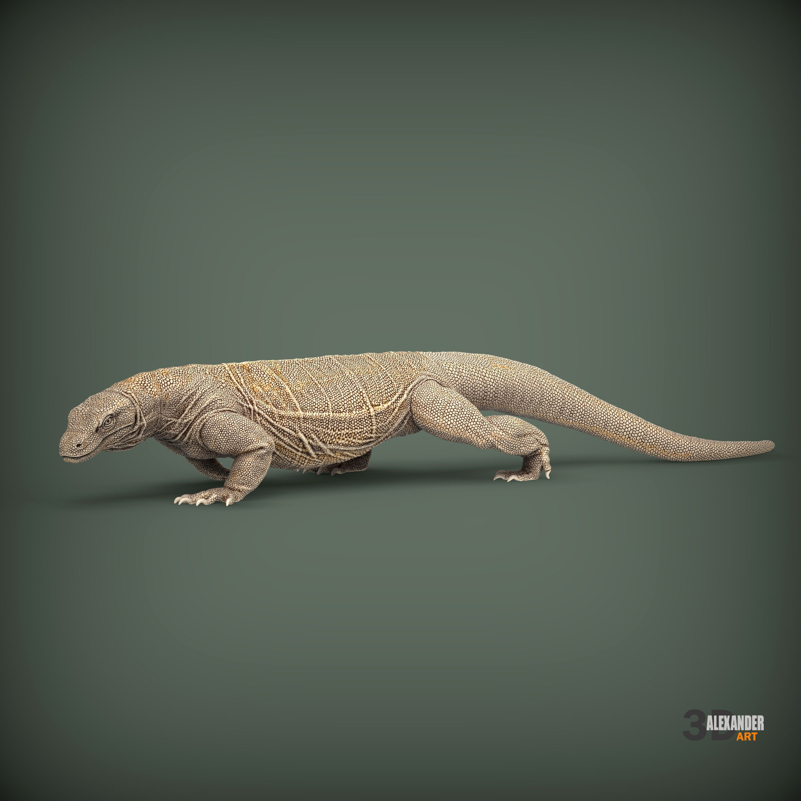Komodo Dragon 3D print model_7