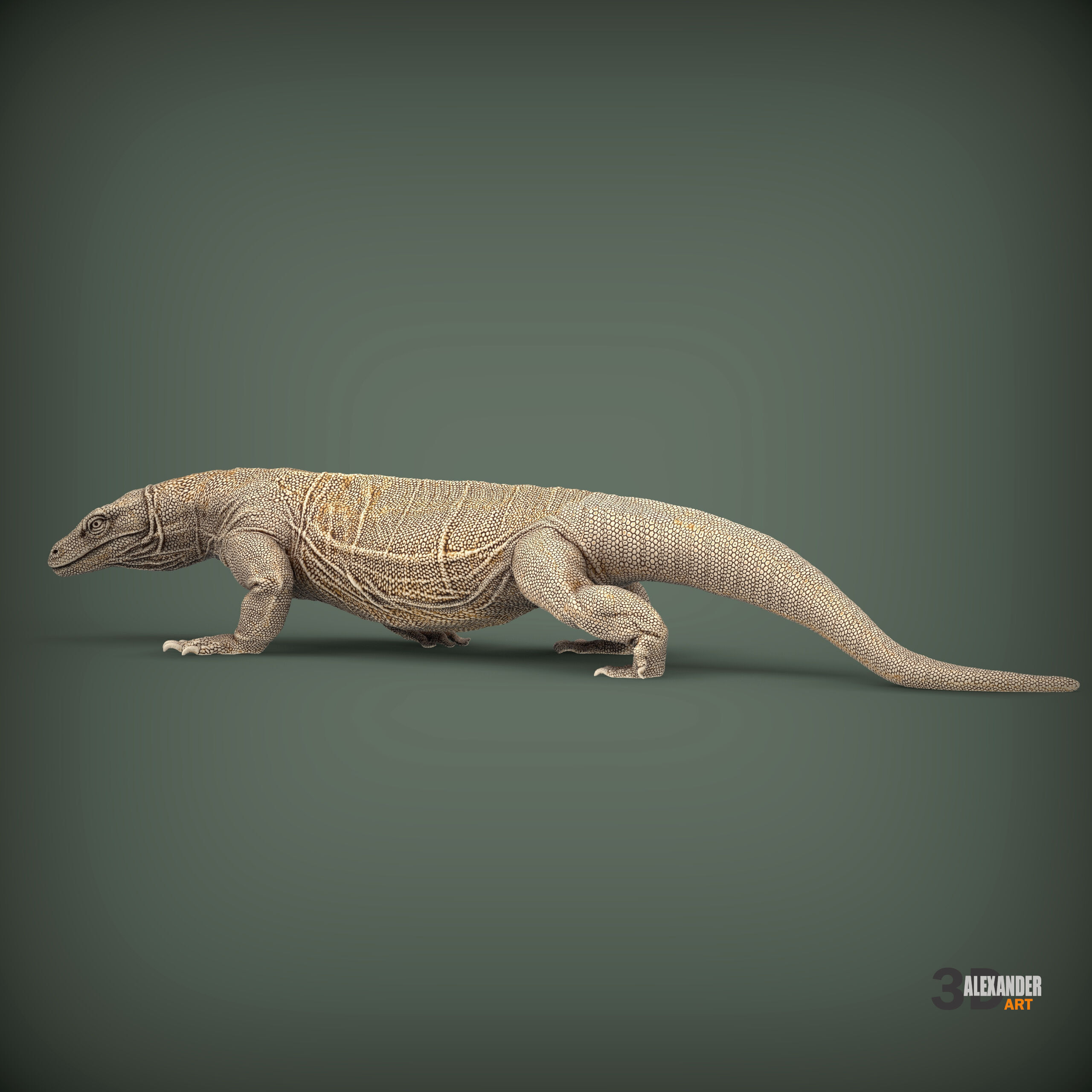 Komodo Dragon 3D print model_2