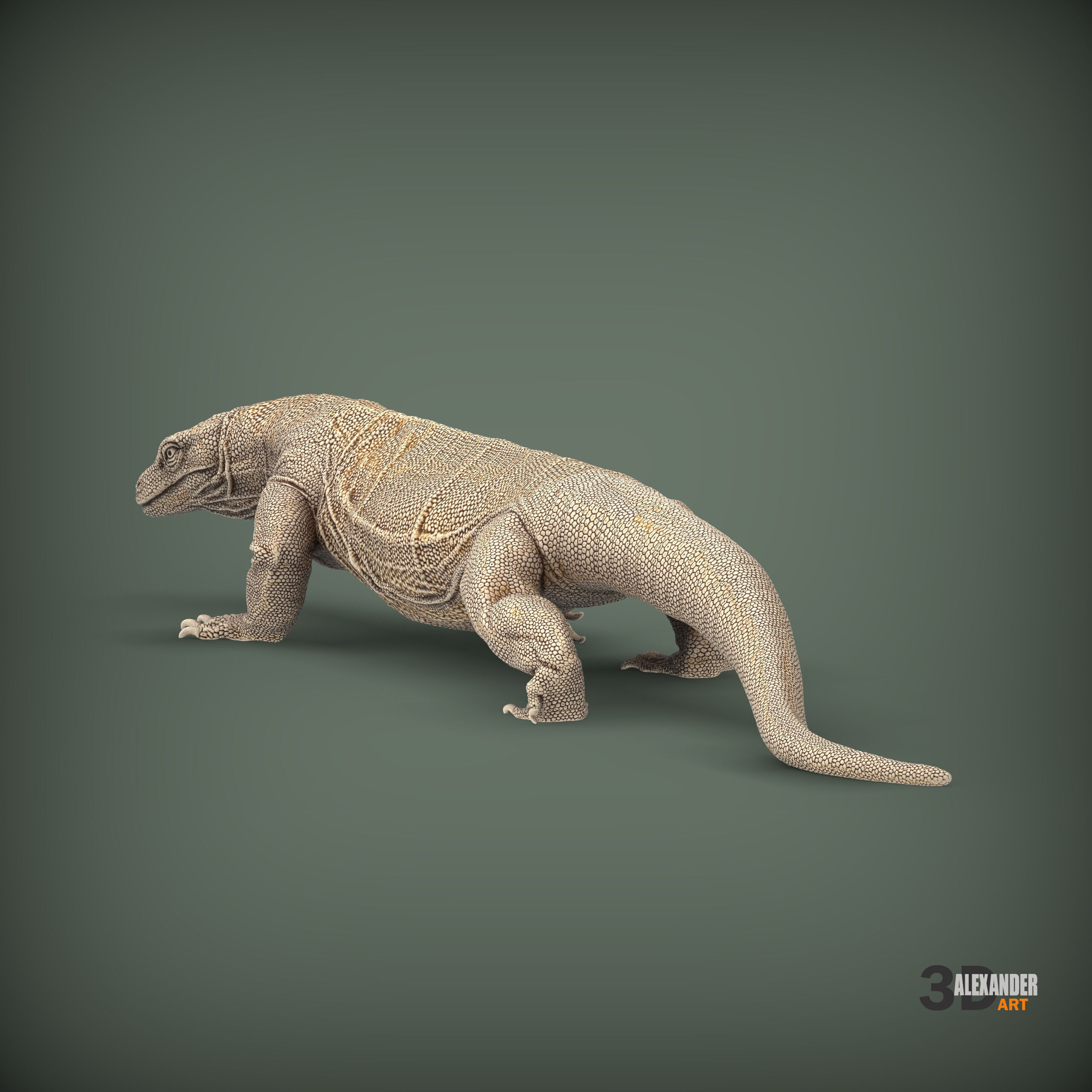 Komodo Dragon 3D print model_4