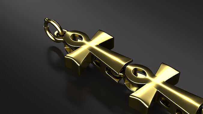 8MM Cross Bracelet 3D Model 3D print model 3D print model