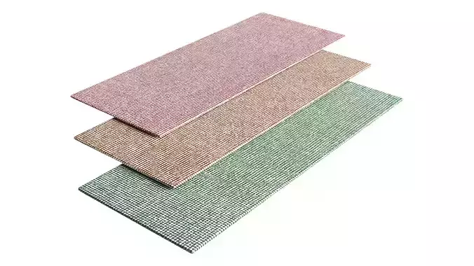 Flick Rug 80x200 cm by Normann Copenhagen 3D model