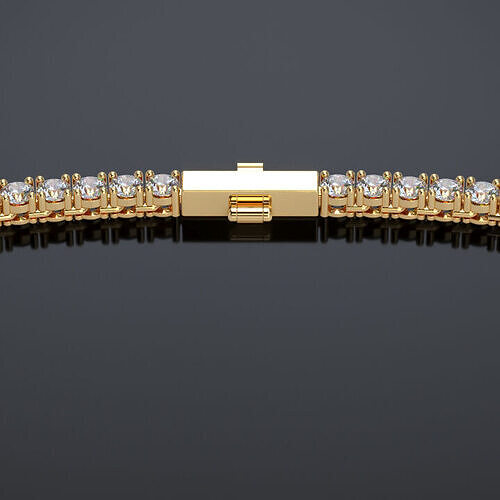 3point5mm Tennis Chain with Clasp 3D print model