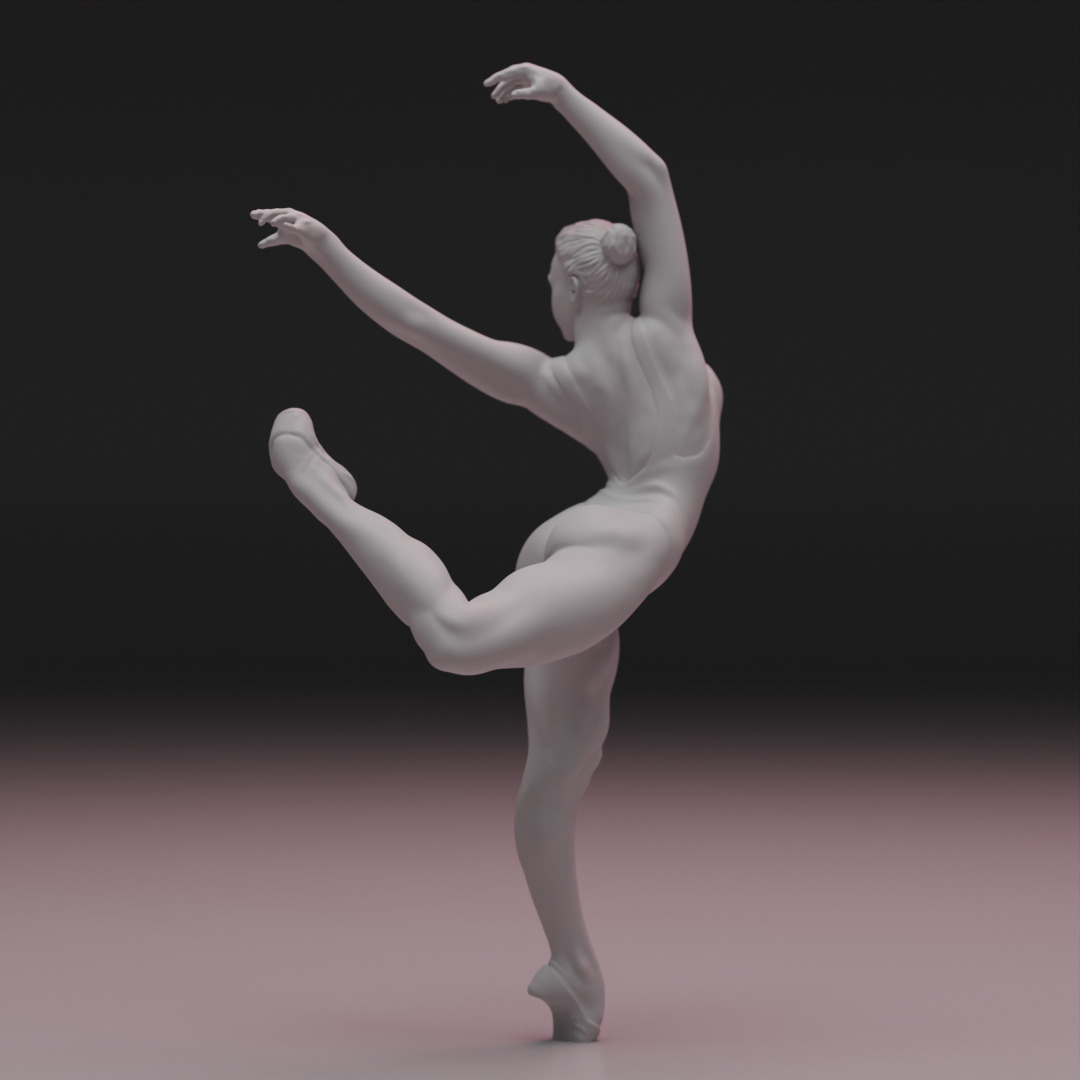 3D Ballet Dancer 3D print model_16