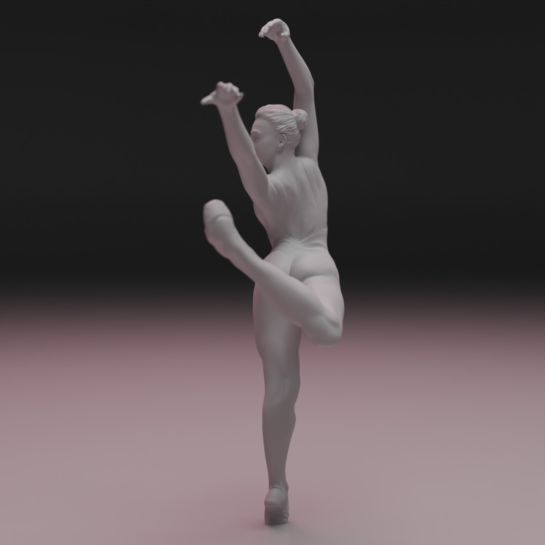 3D Ballet Dancer 3D print model_1