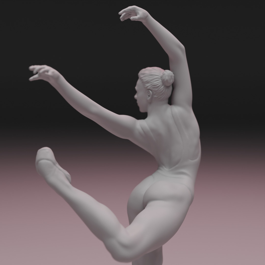 3D Ballet Dancer 3D print model_18