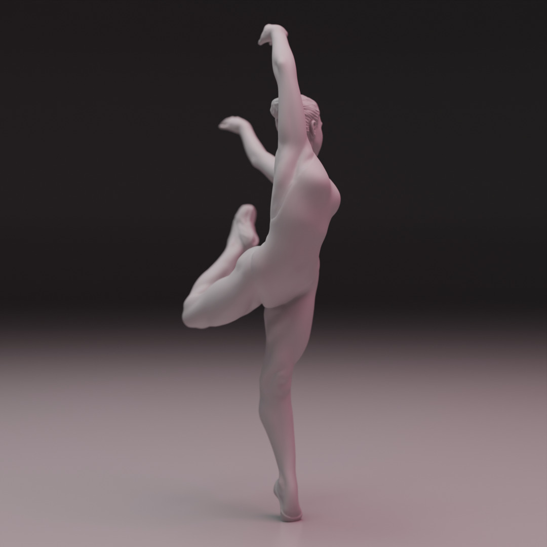 3D Ballet Dancer 3D print model_7