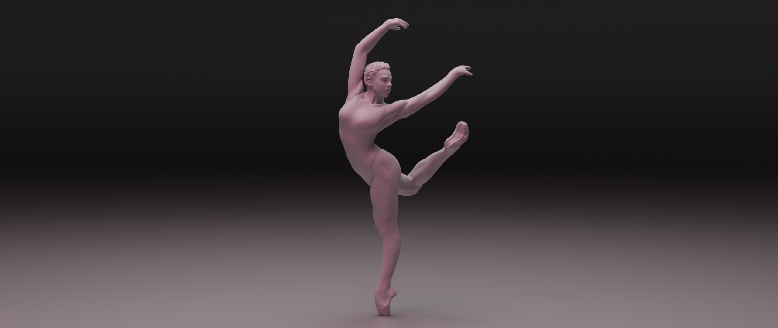 3D Ballet Dancer 3D print model_6