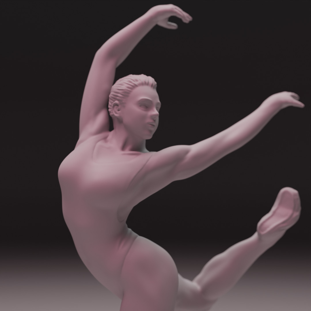 3D Ballet Dancer 3D print model_20