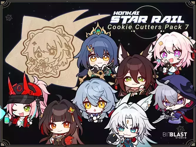 Honkai Star Rail Cookie Cutters Pack 7