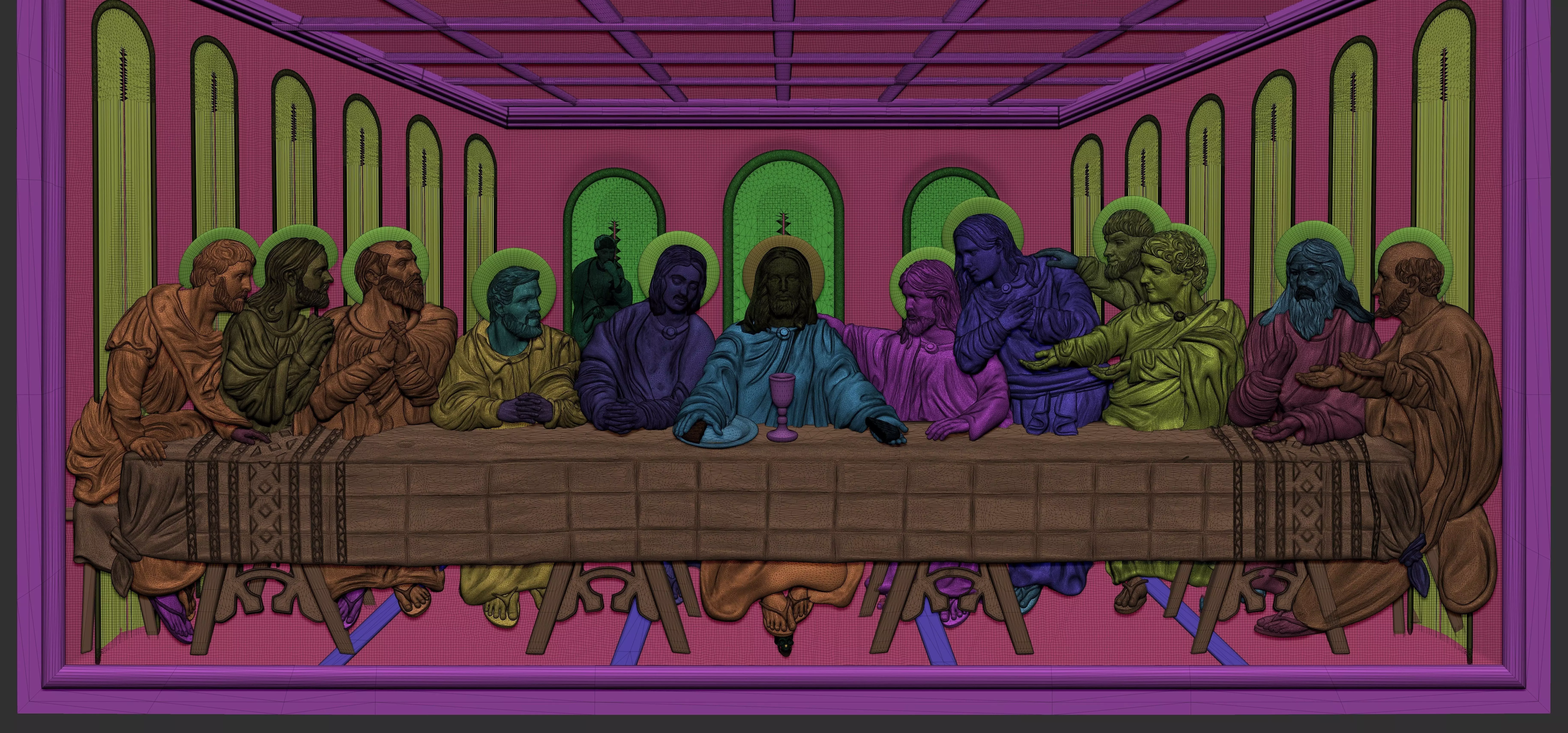 The Lord Supper not the Last Supper design or the Ester 3D print model_5