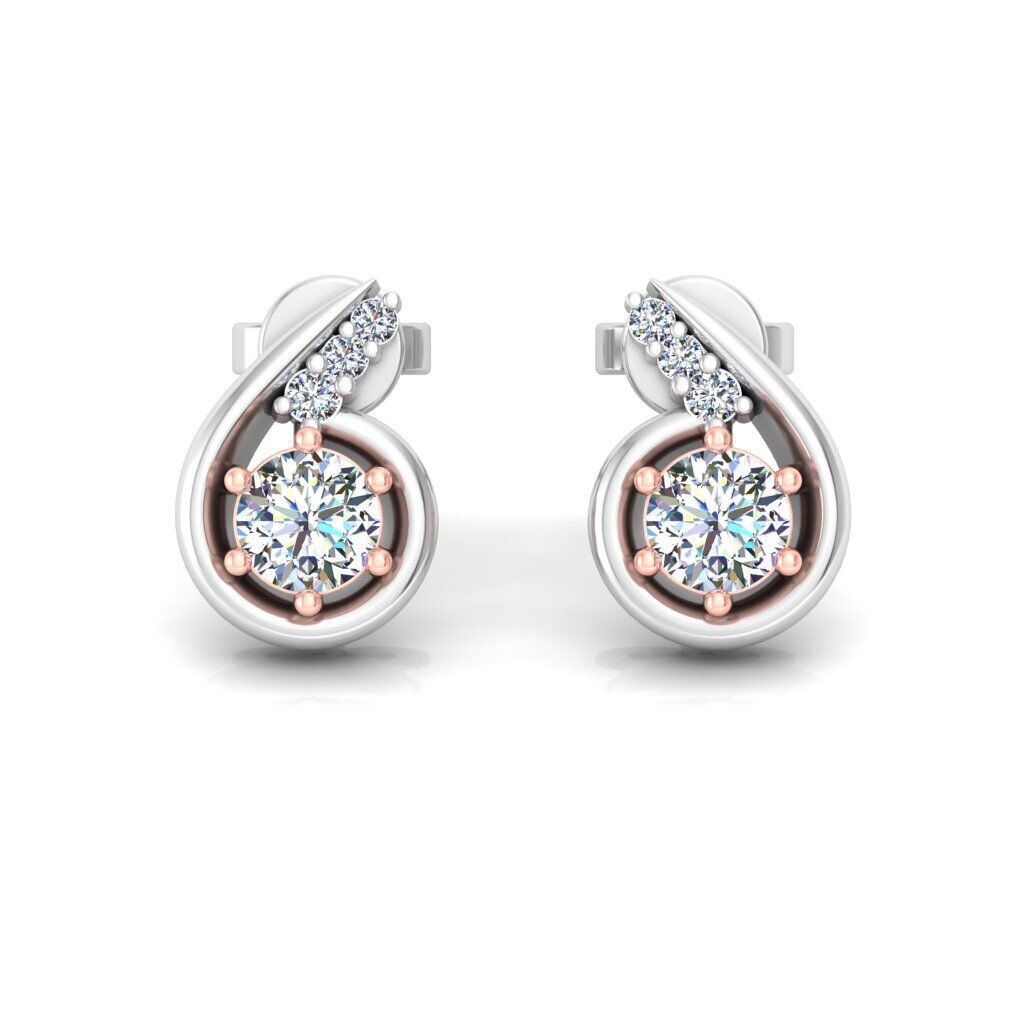 39 Solitaire earing pack 3DM STL 3D print model_34