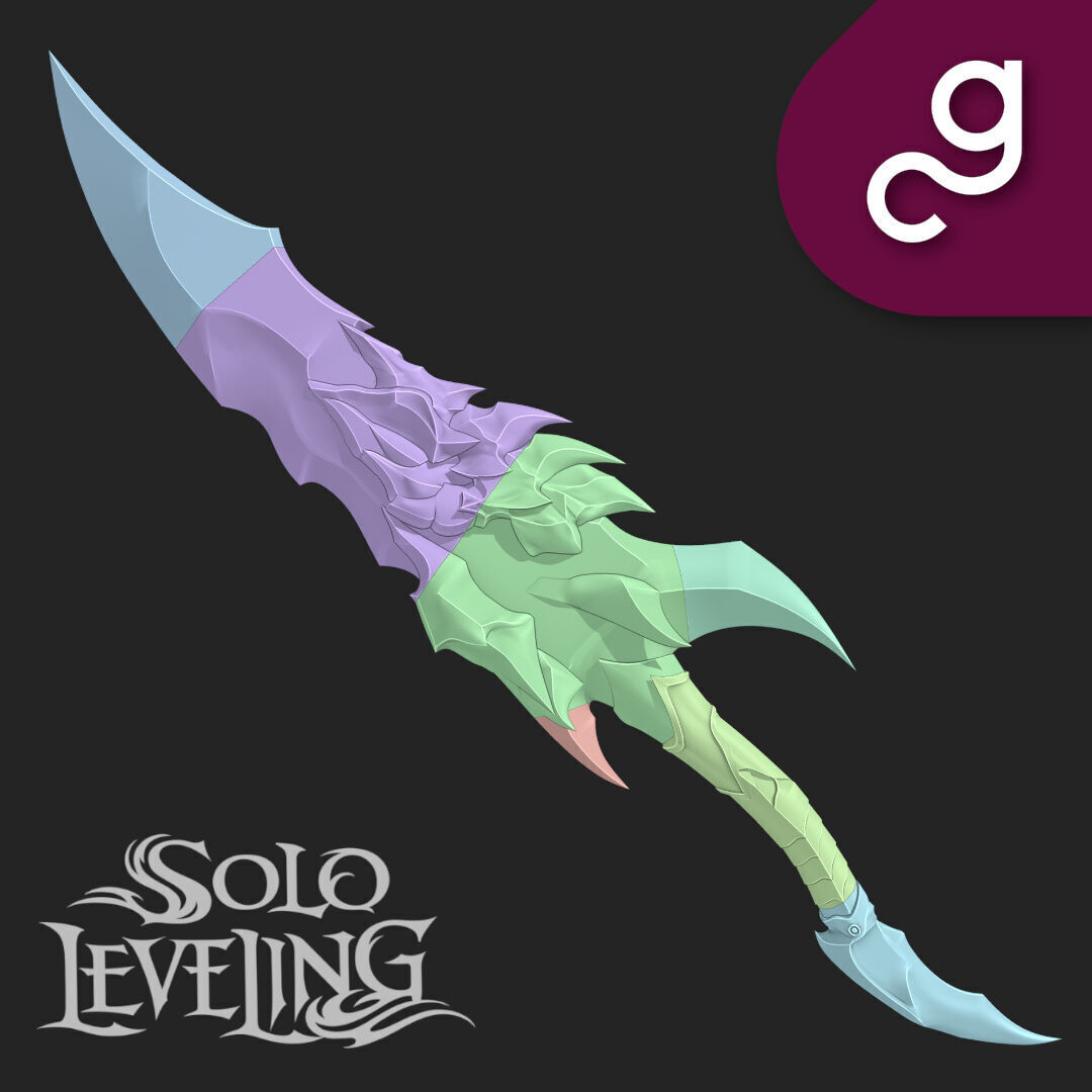 Kamish Wrath Dagger Solo Leveling 3D print model_2