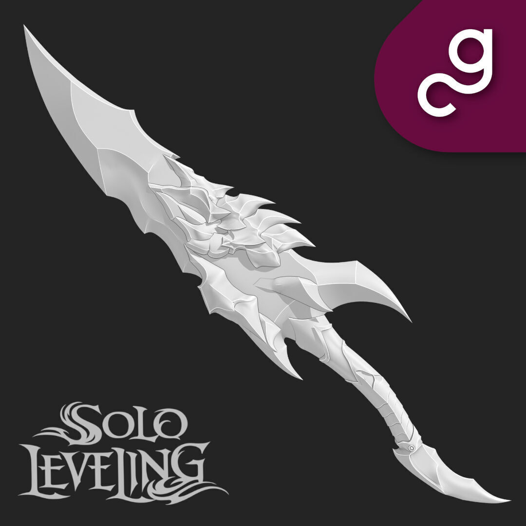 Kamish Wrath Dagger Solo Leveling 3D print model_1