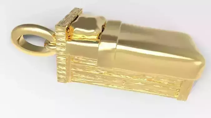 Classic Wooden Bed Pendant Charm Bracelet Jewelry 3D print model