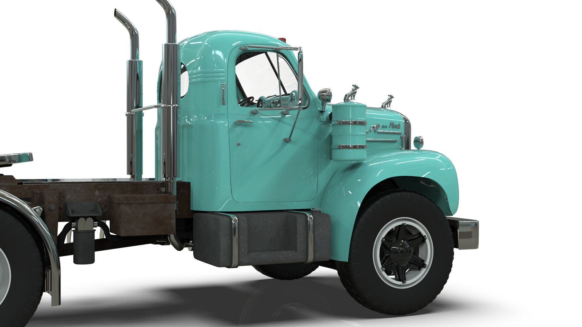 1958 Mack B61 Semi-Trailer 3D model_6