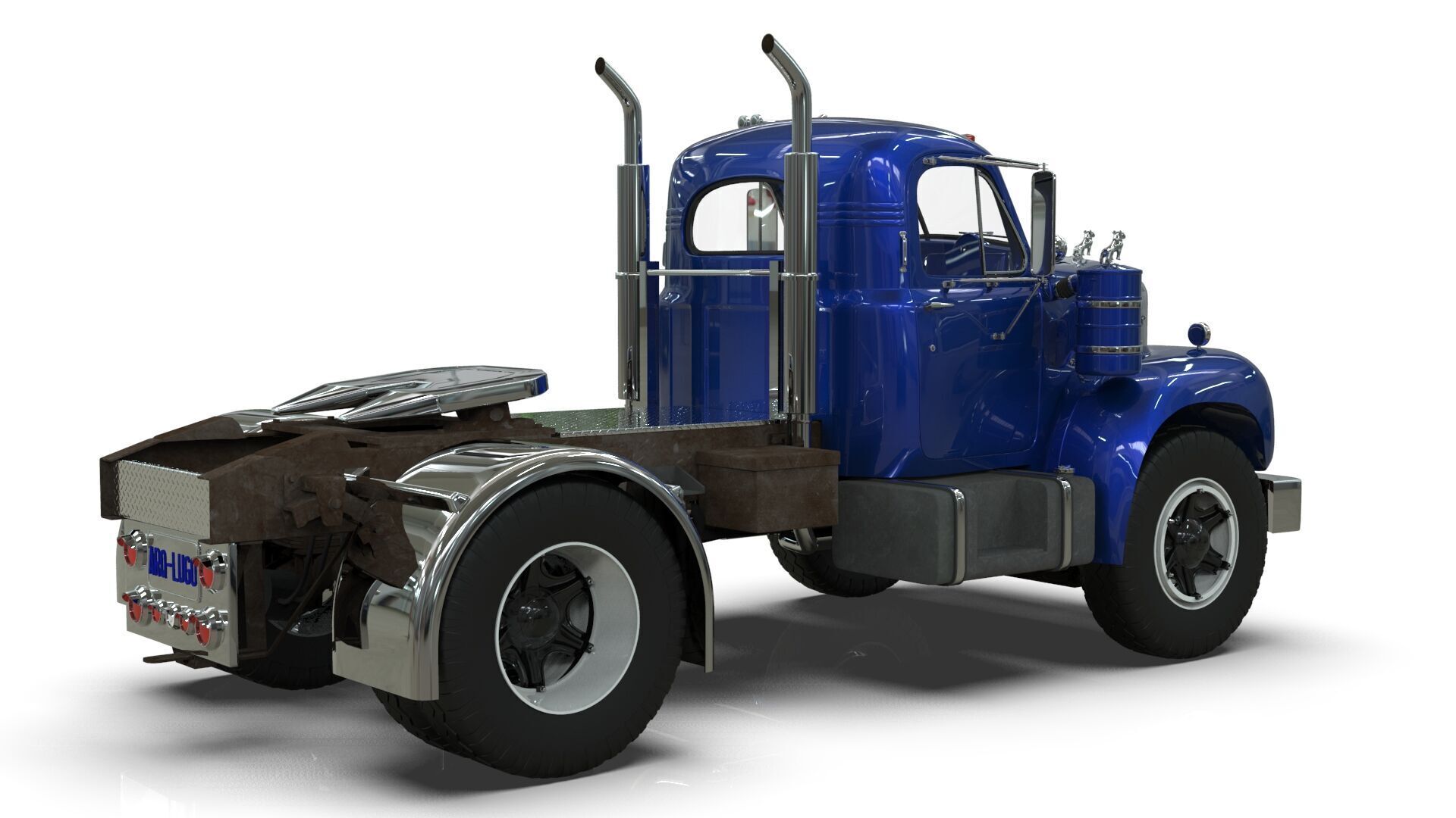 1958 Mack B61 Semi-Trailer 3D model_14