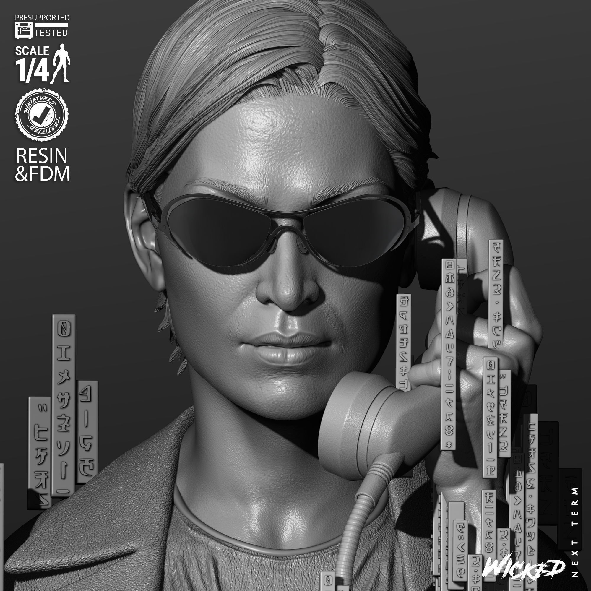 Wicked Movies Trinity Portrait Bust 3D print model_31