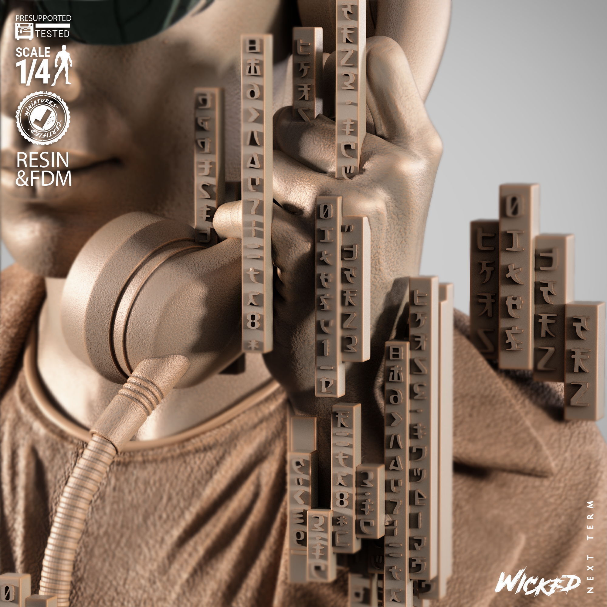 Wicked Movies Trinity Portrait Bust 3D print model_3