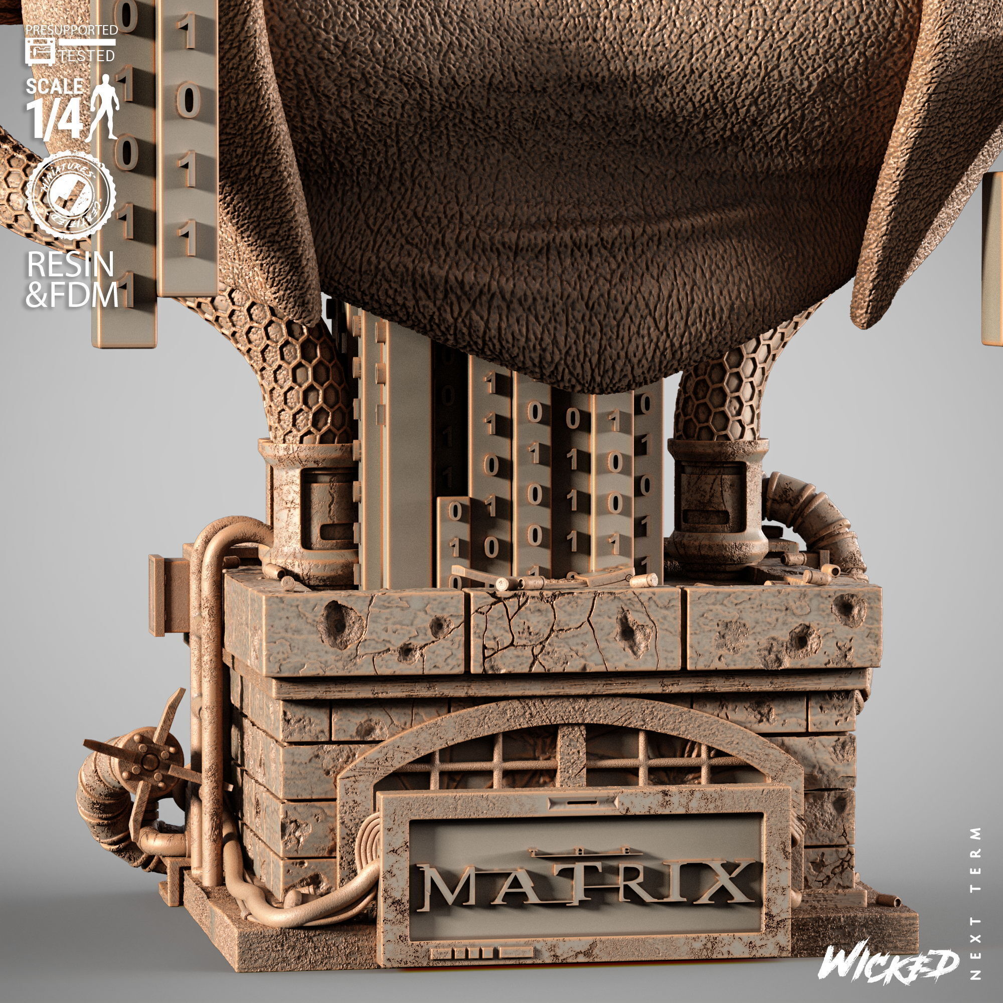 Wicked Movies Trinity Portrait Bust 3D print model_17