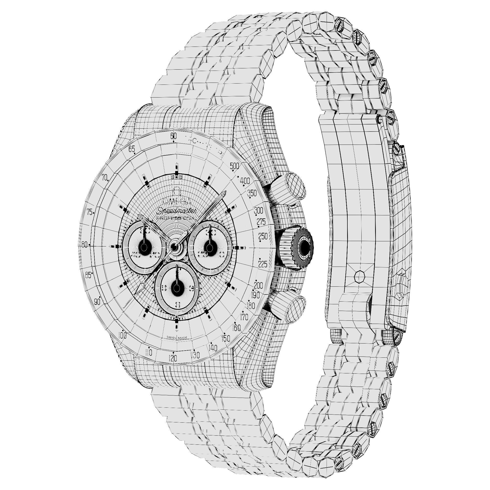 Omega Speedmaster Moonwatch Professional 3D model_7