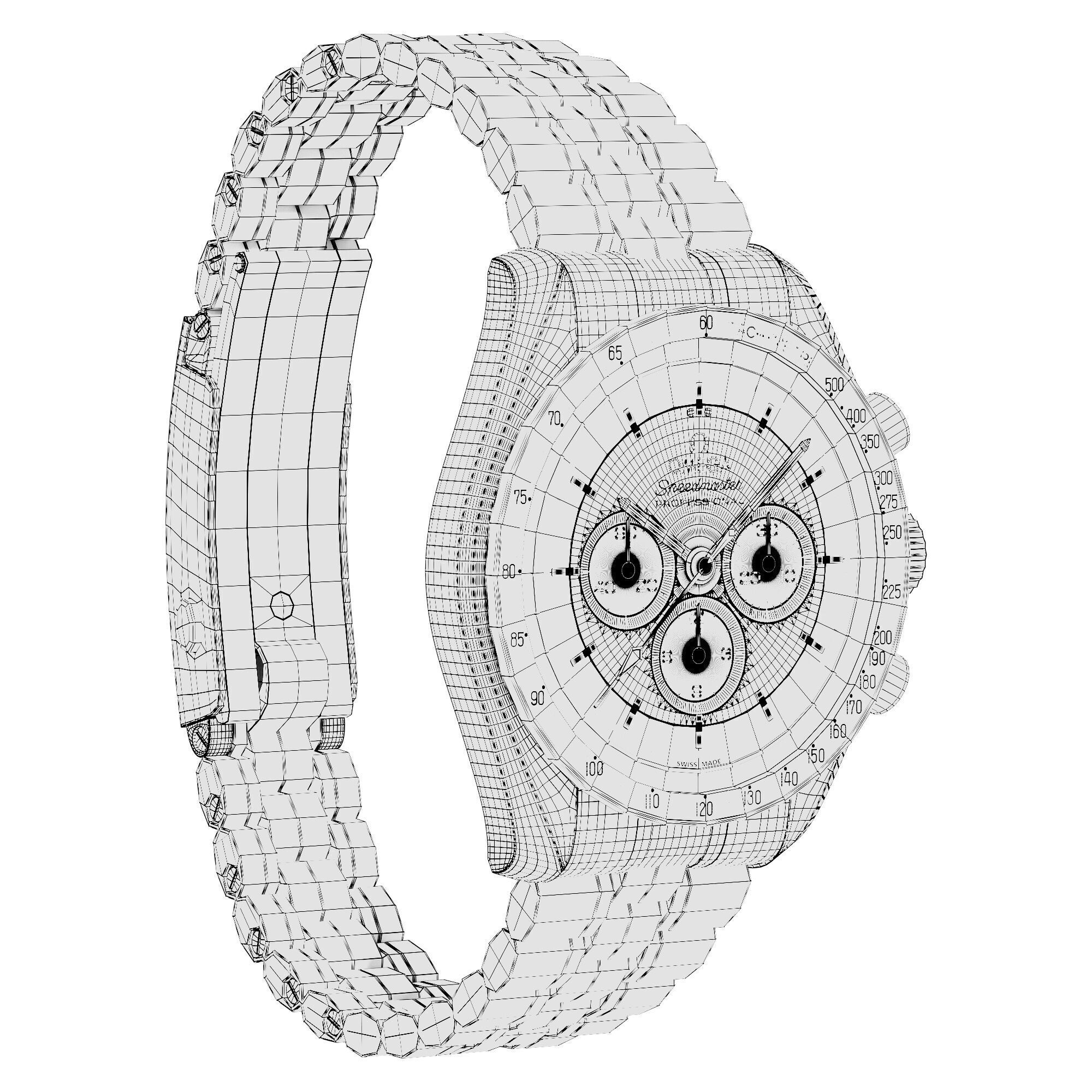 Omega Speedmaster Moonwatch Professional 3D model_6