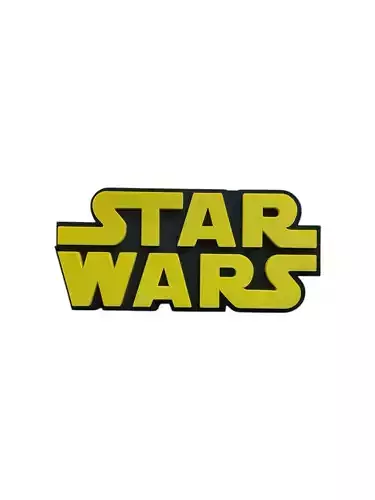 Star Wars Logo Standing Decortaion AMS Included 3D print model