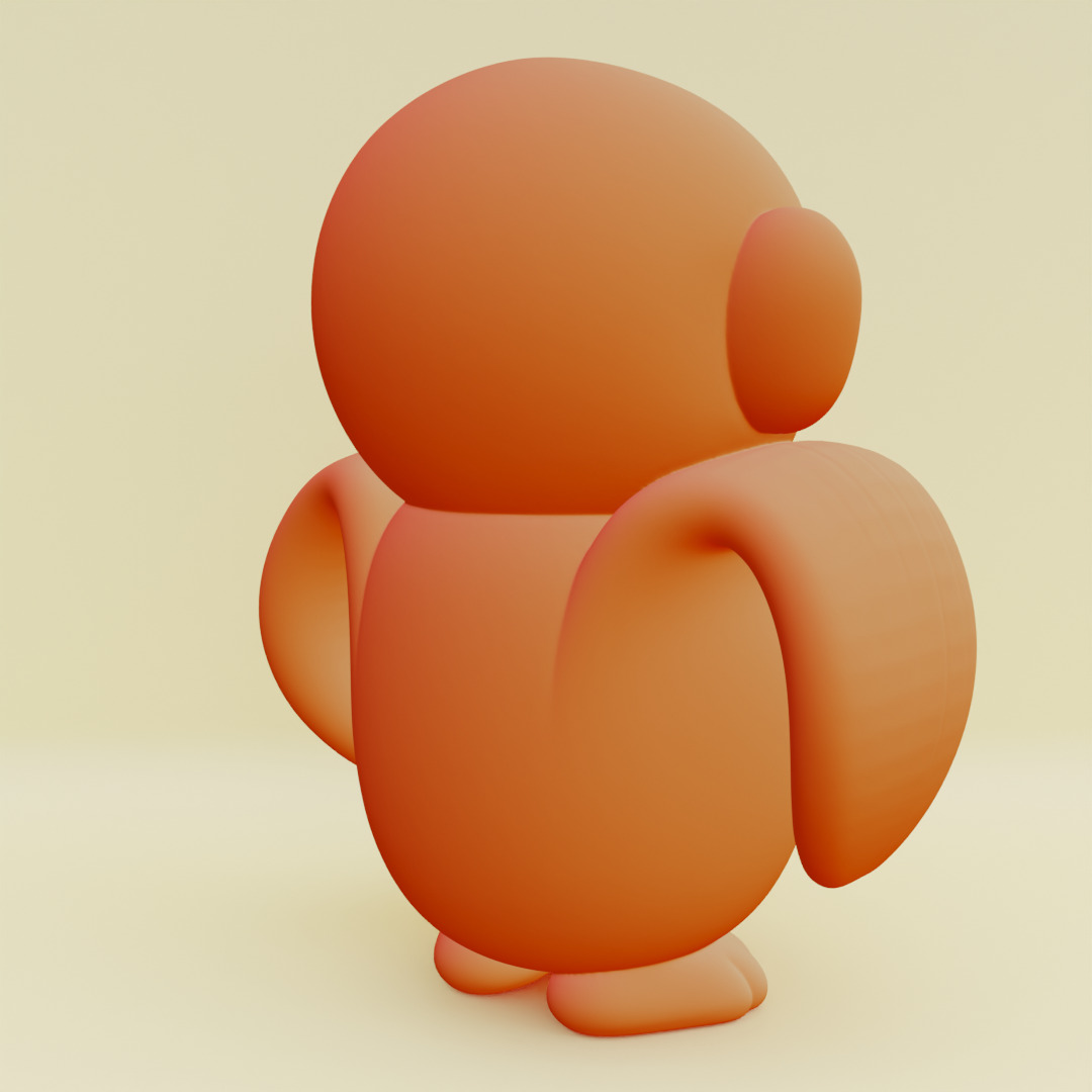 Baby Chimpanzini Bananini Italian brainrot  Printable 3D print model_14